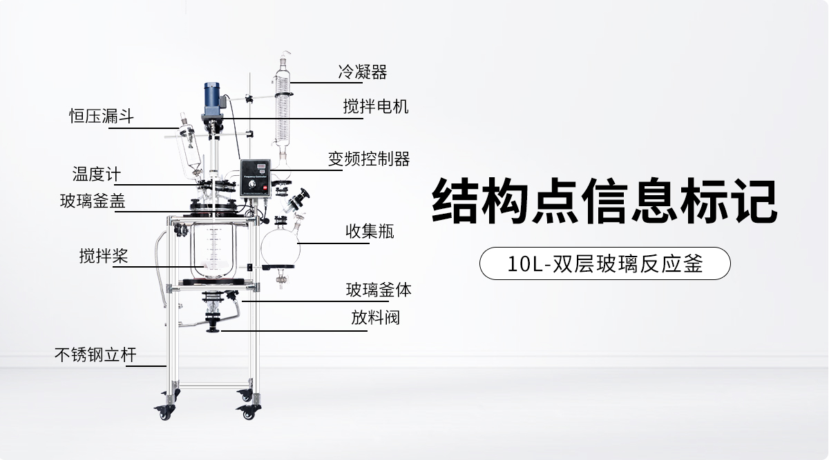 GR10L双层玻璃反应釜