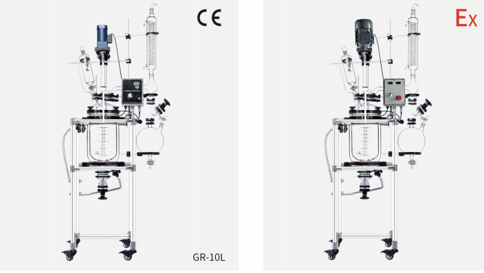 上海玻璃反应釜之夹套玻璃反应釜（GR系列）